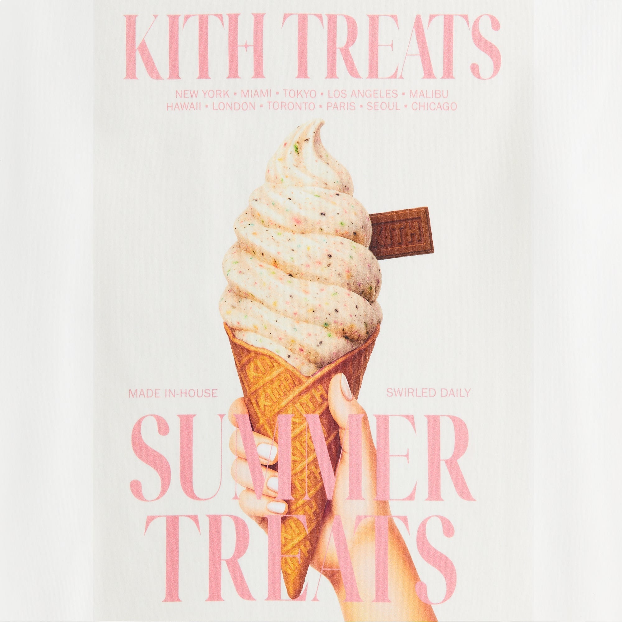 Kith Treats Swirl Pocket Tee - White – Kith Canada