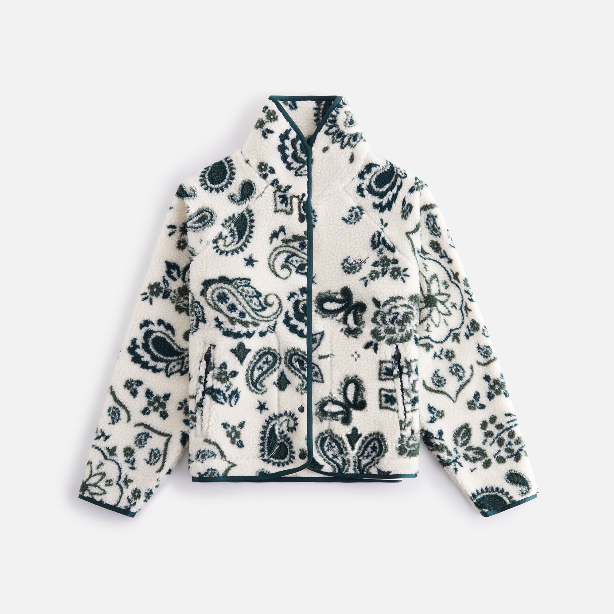 Kith Women Grayson Paisley Jacquard Sherpa - Sandrift – Kith Canada