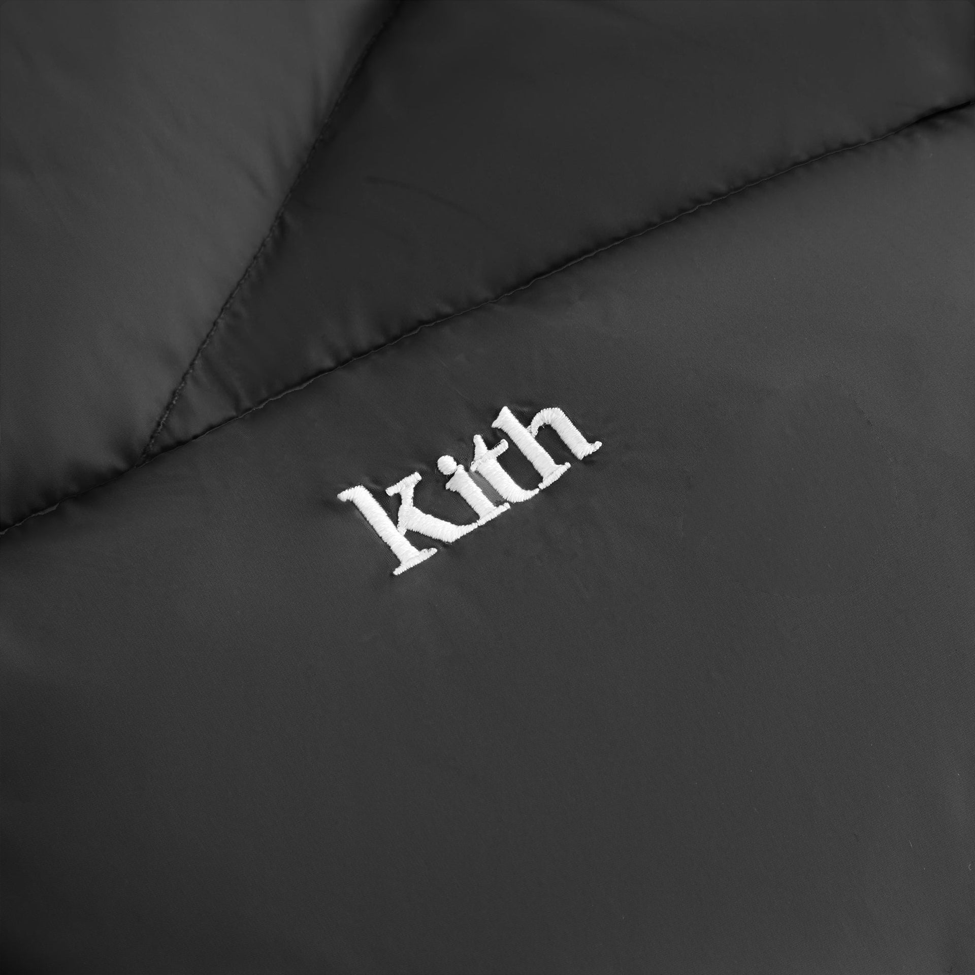 Kith Women Corey Hooded Nylon Puffer - Black PH