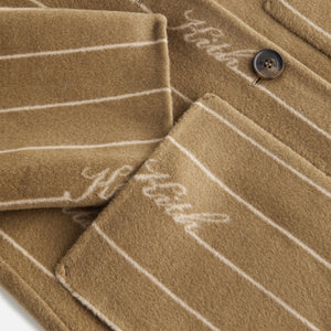Kith Women Rory Logo Pinstripe Coat - Teak