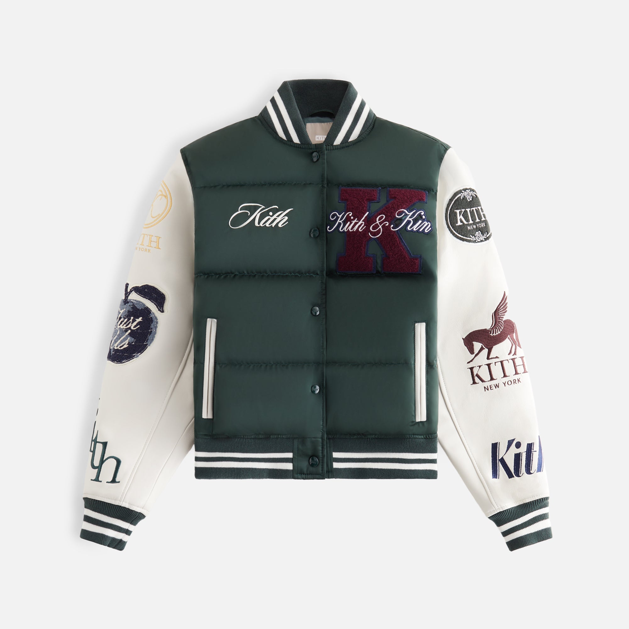 Kith Women Arlan Puffer Varsity Jacket - Stadium – Kith Canada