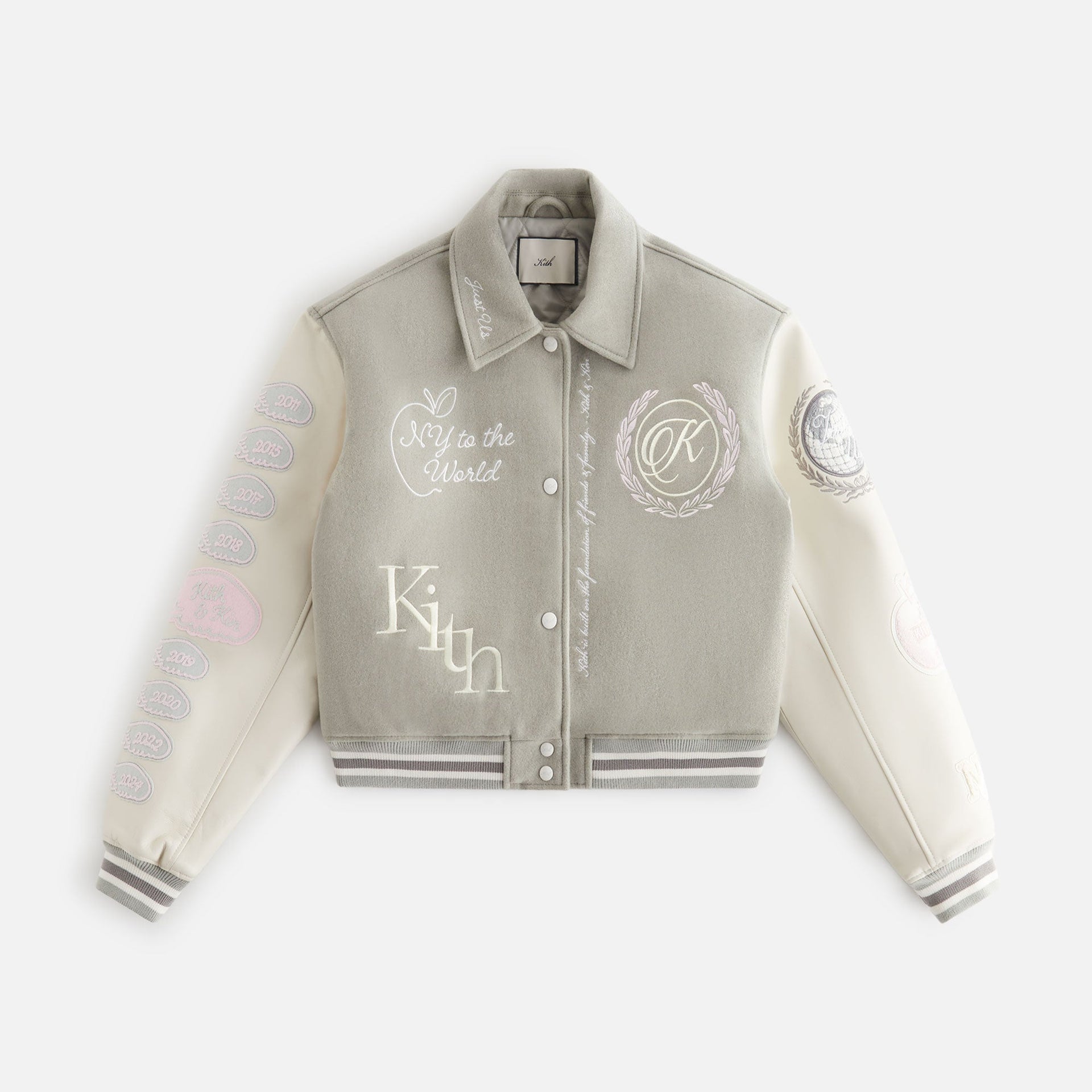 Kith Women Campbell Cropped Varsity Jacket - Culver