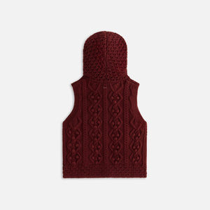 Kith Women Hartley Knit Fur Hooded Vest - Haut PH