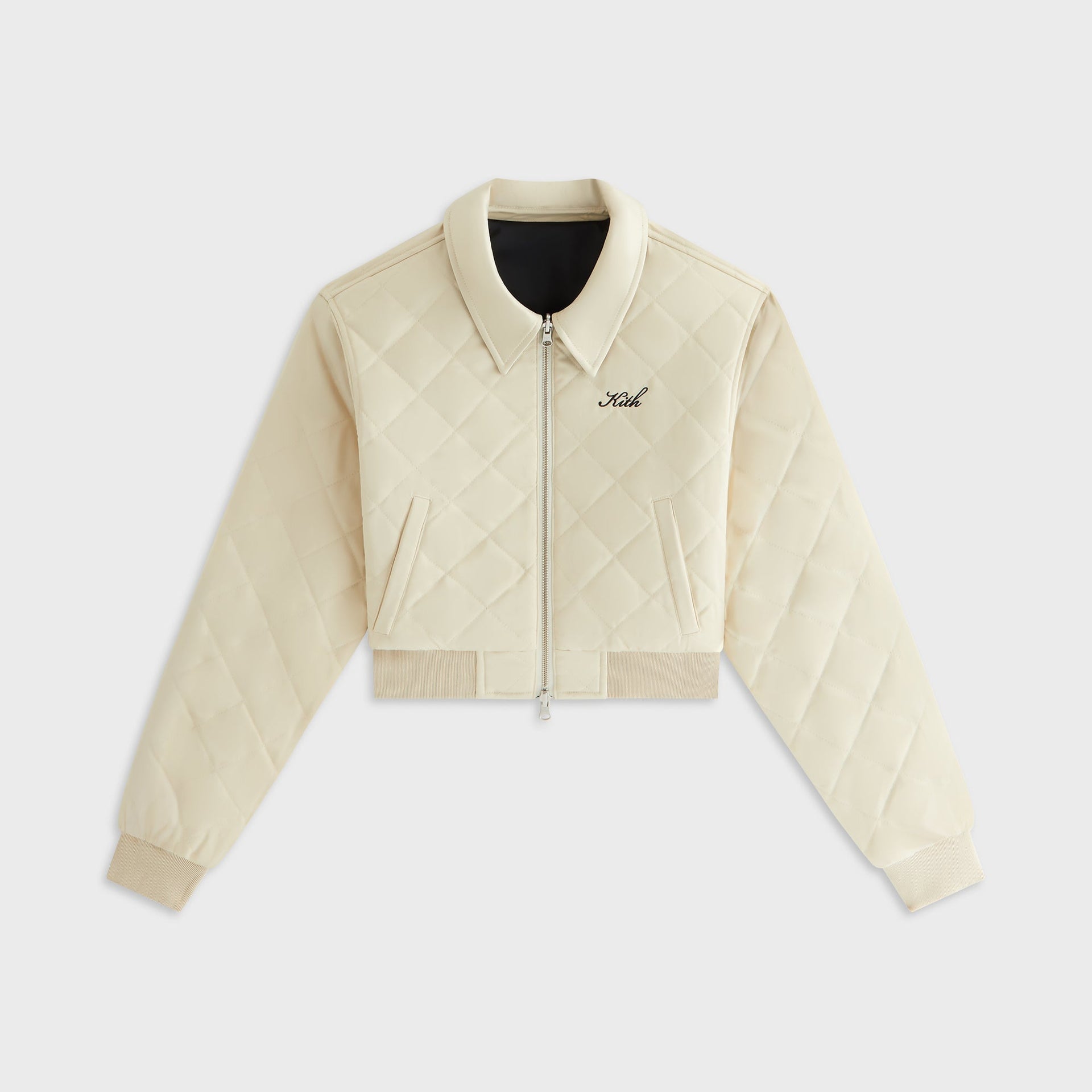 Kith Women Reversible Landry IV Cropped Bomber Jacket - Black - PH