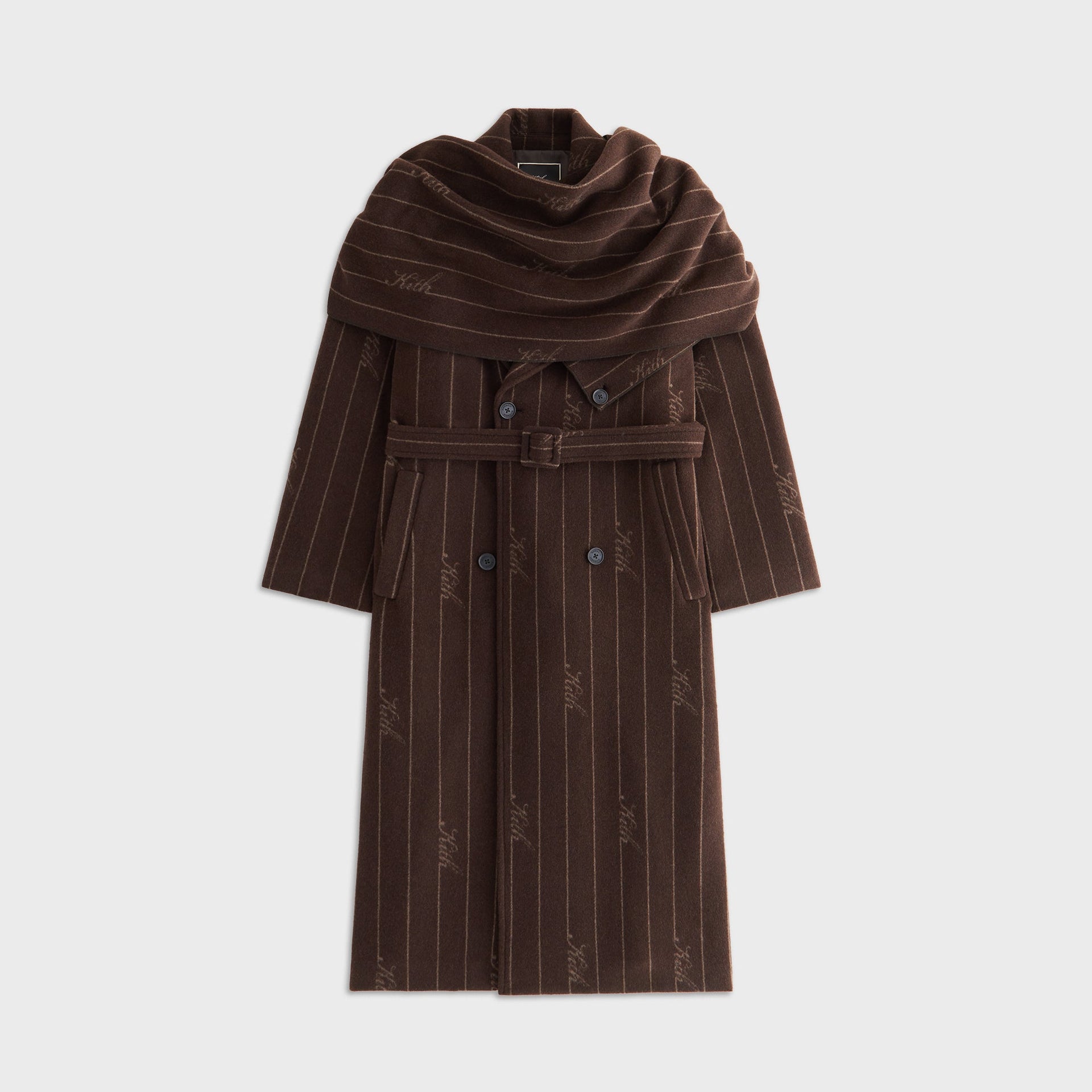 Kith Women Maeva Melton Stripe Scarf Coat - Incognito - PH