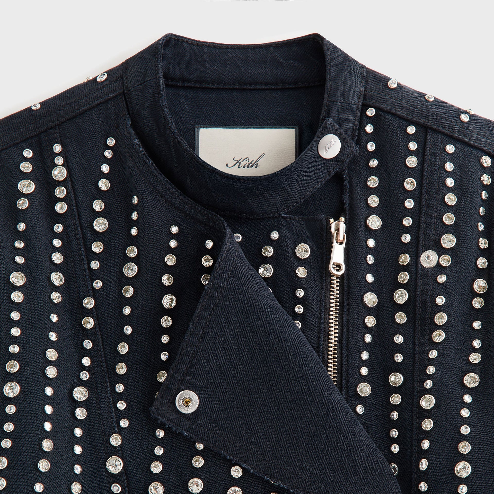 Lisa for Kith Women Deion Studded Denim Jacket - Black