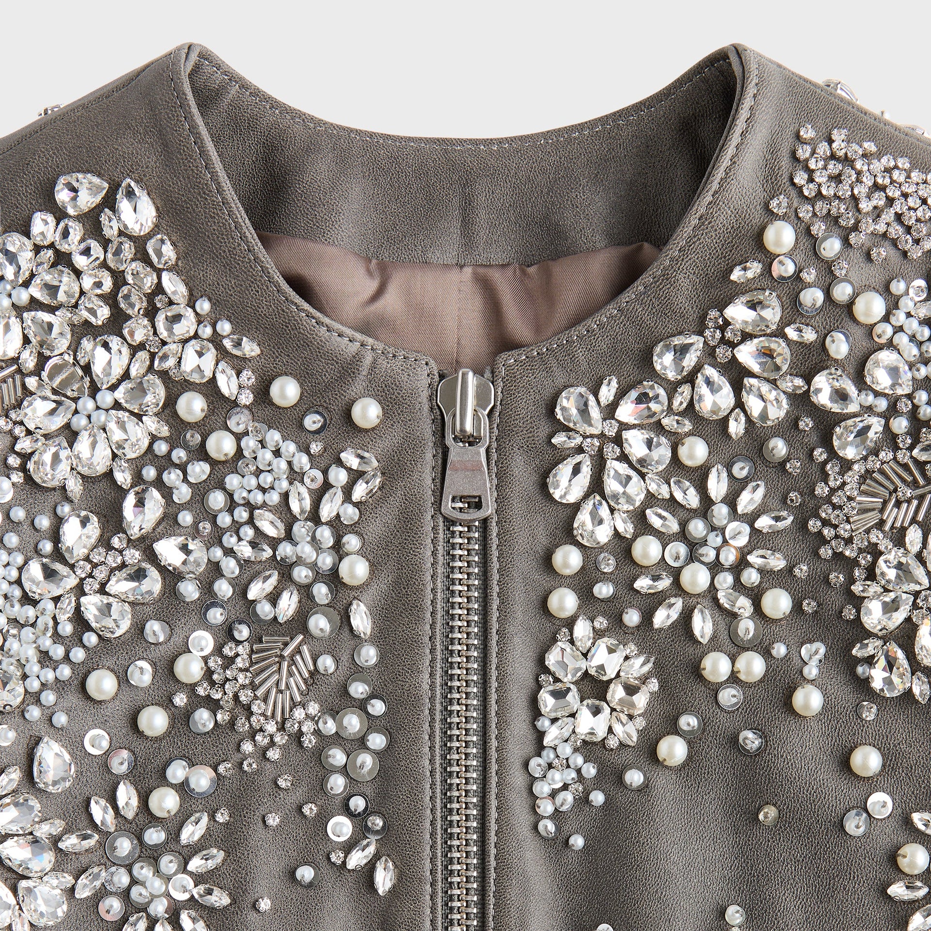 Lisa for Kith Women Brei Embellished Bolero Jacket - Tin