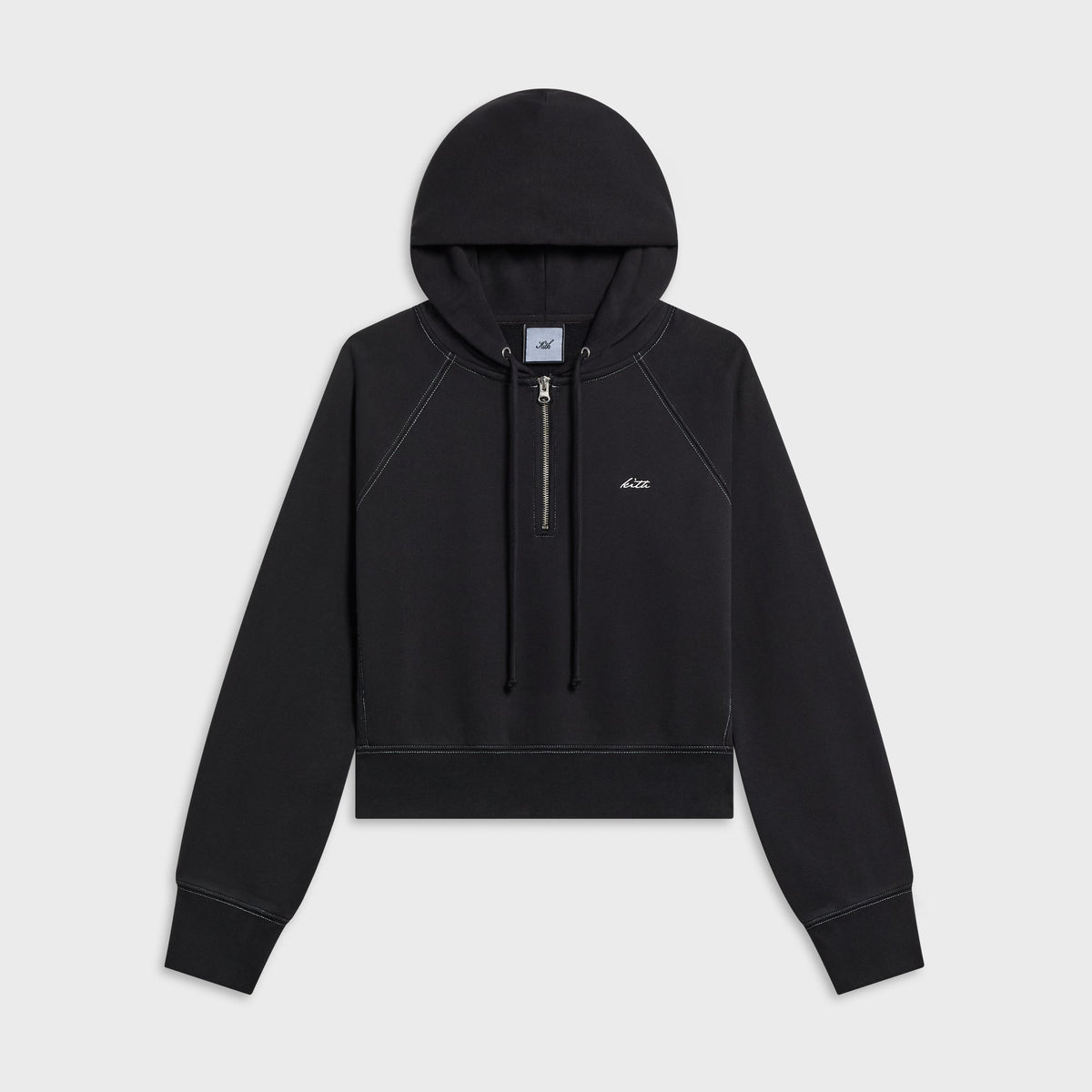 Kith Women Mikol Half Zip Hoodie - Black Beauty - PH
