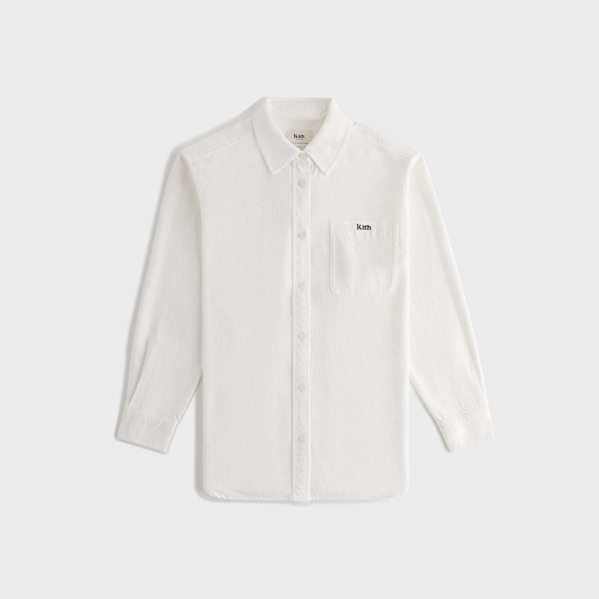 Kith Women Ora II Denim Shirt - Putty Denim – Kith Canada