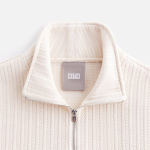 Kith Women Rae Bonded Pointelle Quarter-Zip - Waffle
