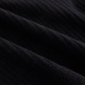 Kith Women Sydney Cropped Plush Rib Cardigan - Black