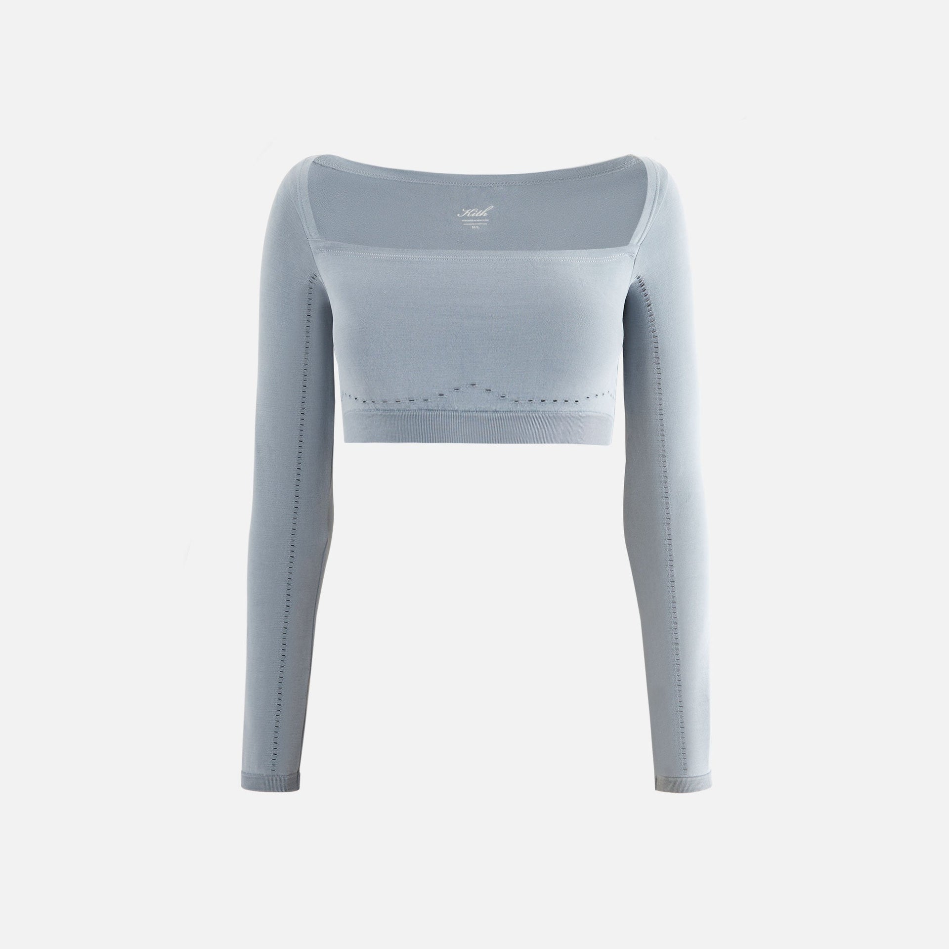 Kith Women Cadence Pointelle Long Sleeve Bra Top - Asteroid PH