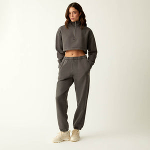 Kith Women Vesper Quarter Zip - Hematite PH