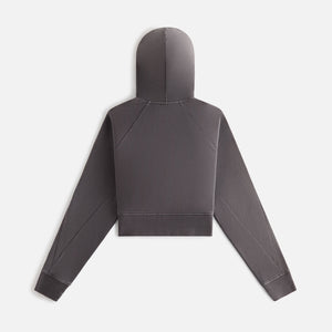 Kith Women Davin Cropped Hoodie - Hematite PH