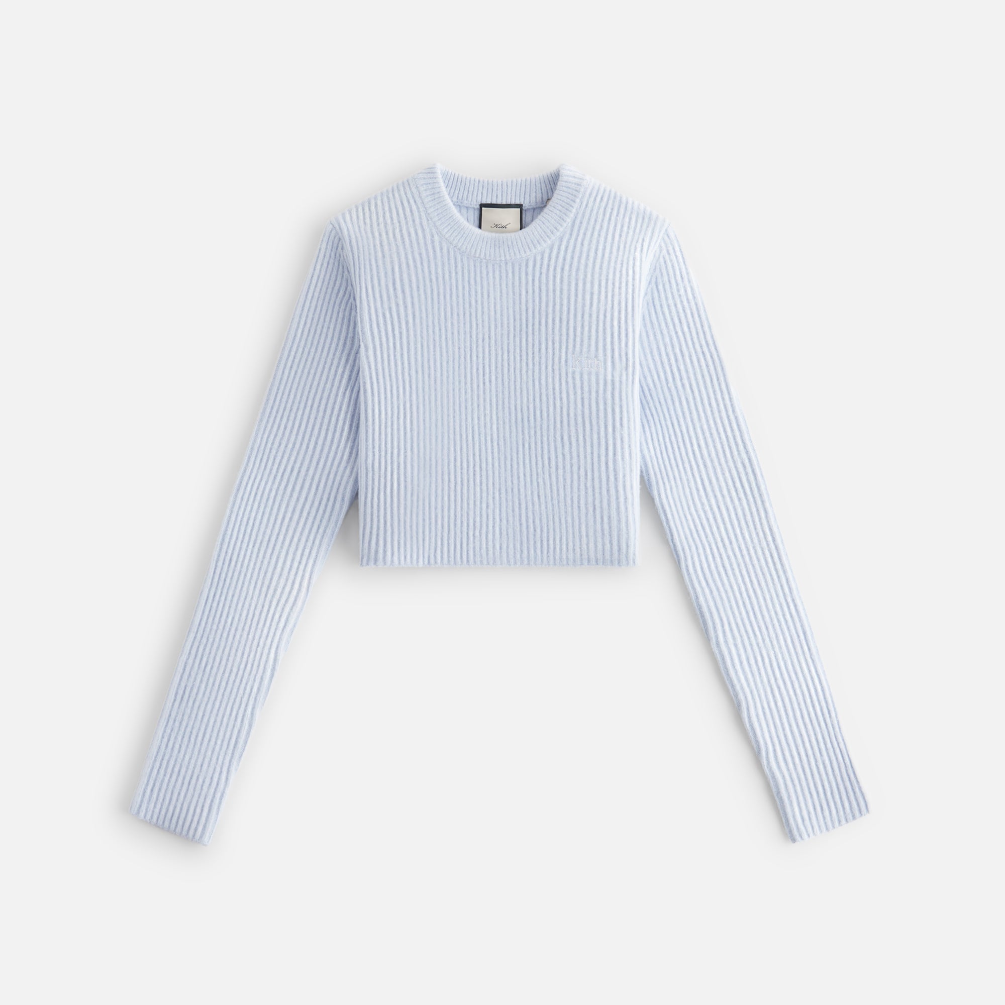 Kith Women Sloane Cropped Plush Rib Sweater - Kyanite