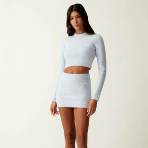 Kith Women Sloane Cropped Plush Rib Sweater - Kyanite PH