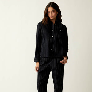 Kith Women Roanne Oversized Pinstripe Shirt - Ink PH