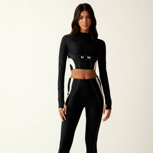 Kith Women Sora Seamed Track Zip Long Sleeve - Black PH