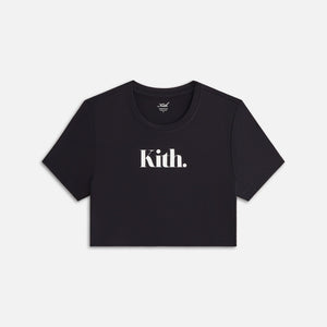 Kith Women Misha Super Crop Tee - Black