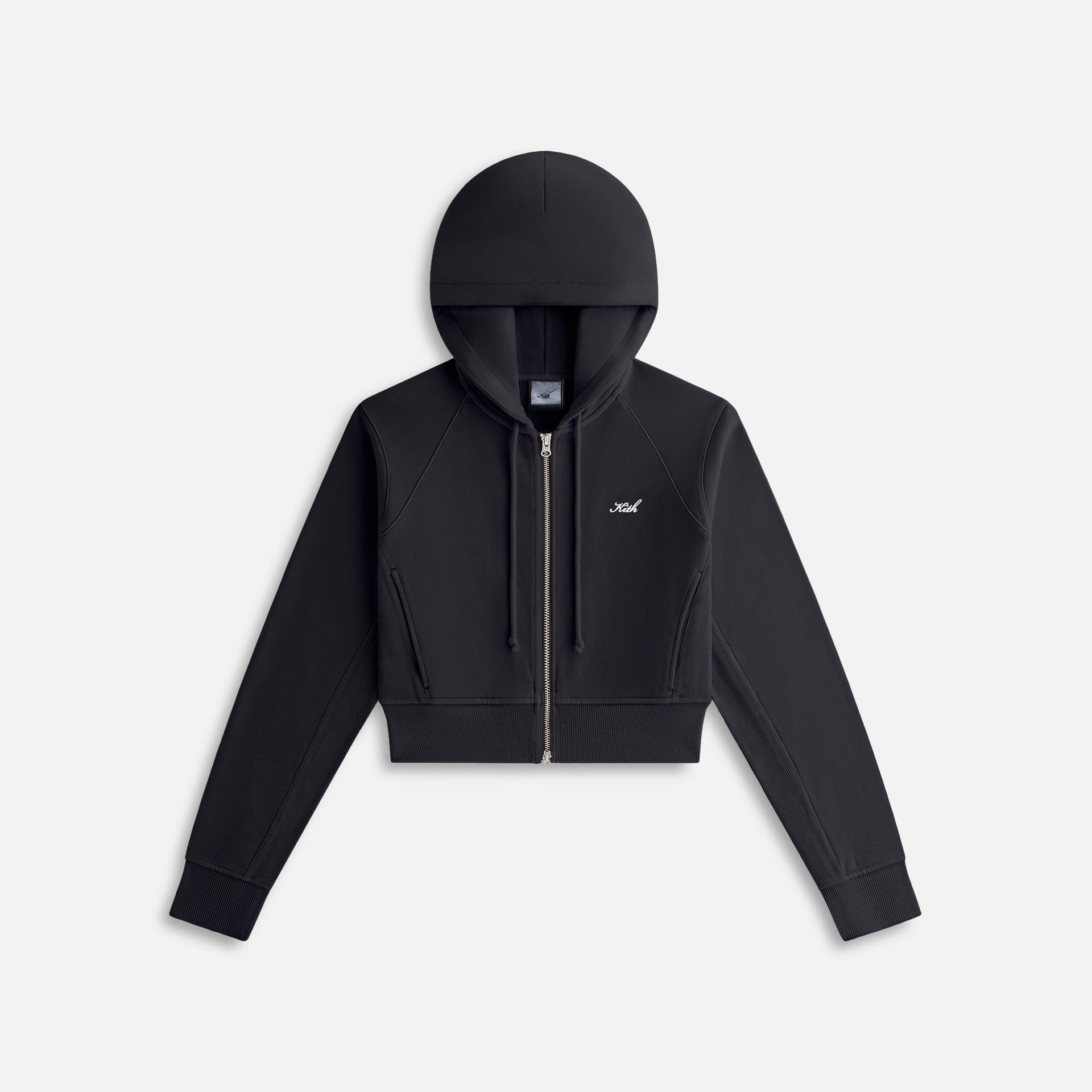 Kith Women Davin Cropped Hoodie - Black