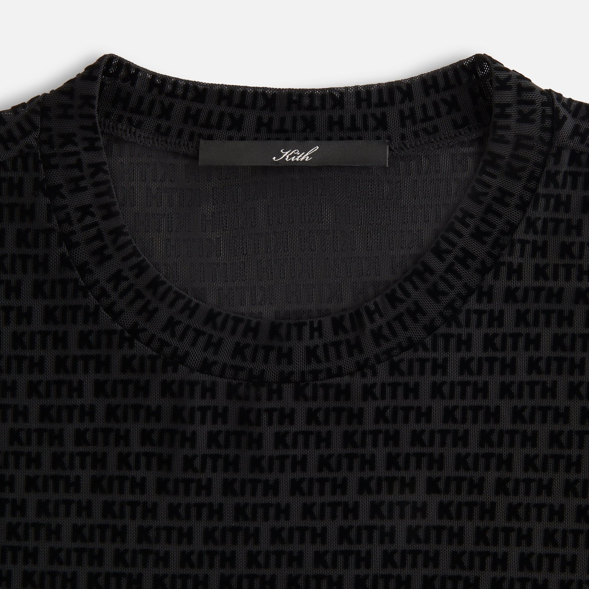 Kith Women Mulberry IV Monogram Mesh Tee - Black