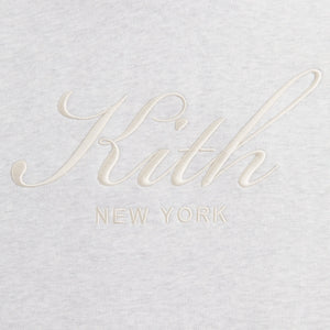 Kith Women Maverick Script Hoodie - Light Heather Grey