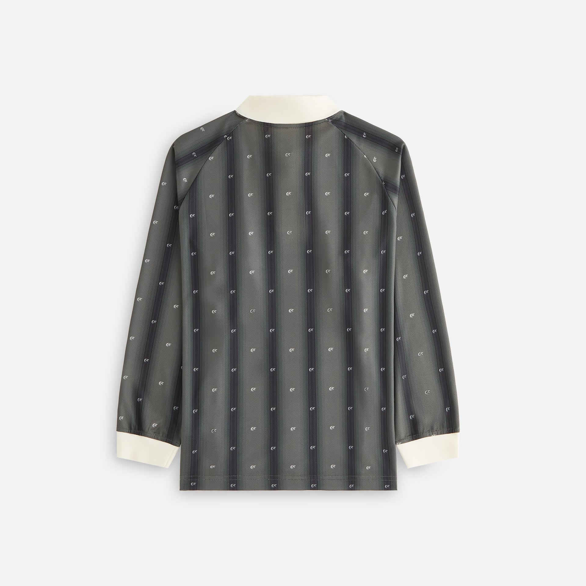 Kith Women Ridley Polo Monogram Long Sleeve Jersey - Black