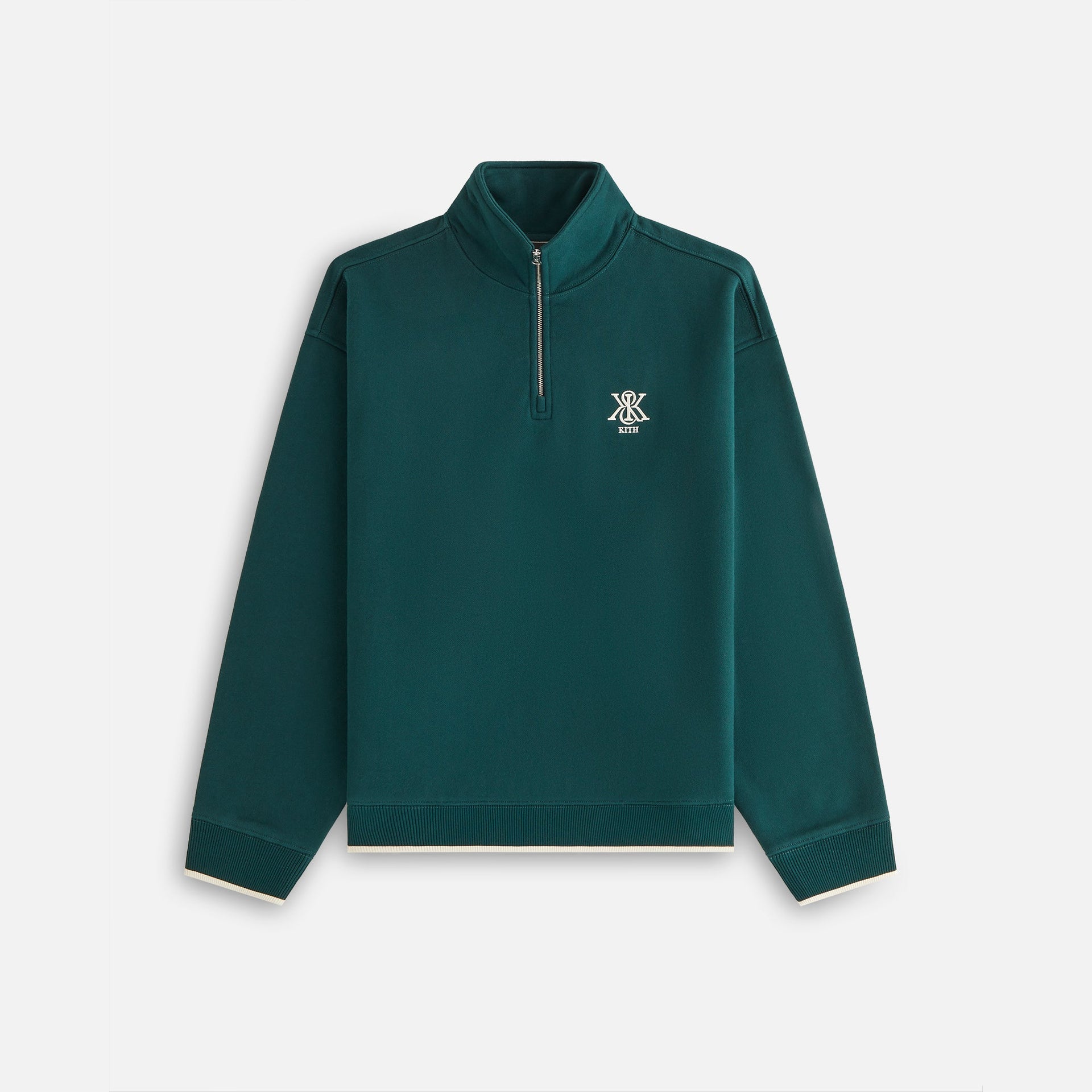 Kith Women Hunter III Crest Quarter Zip - Chronicle