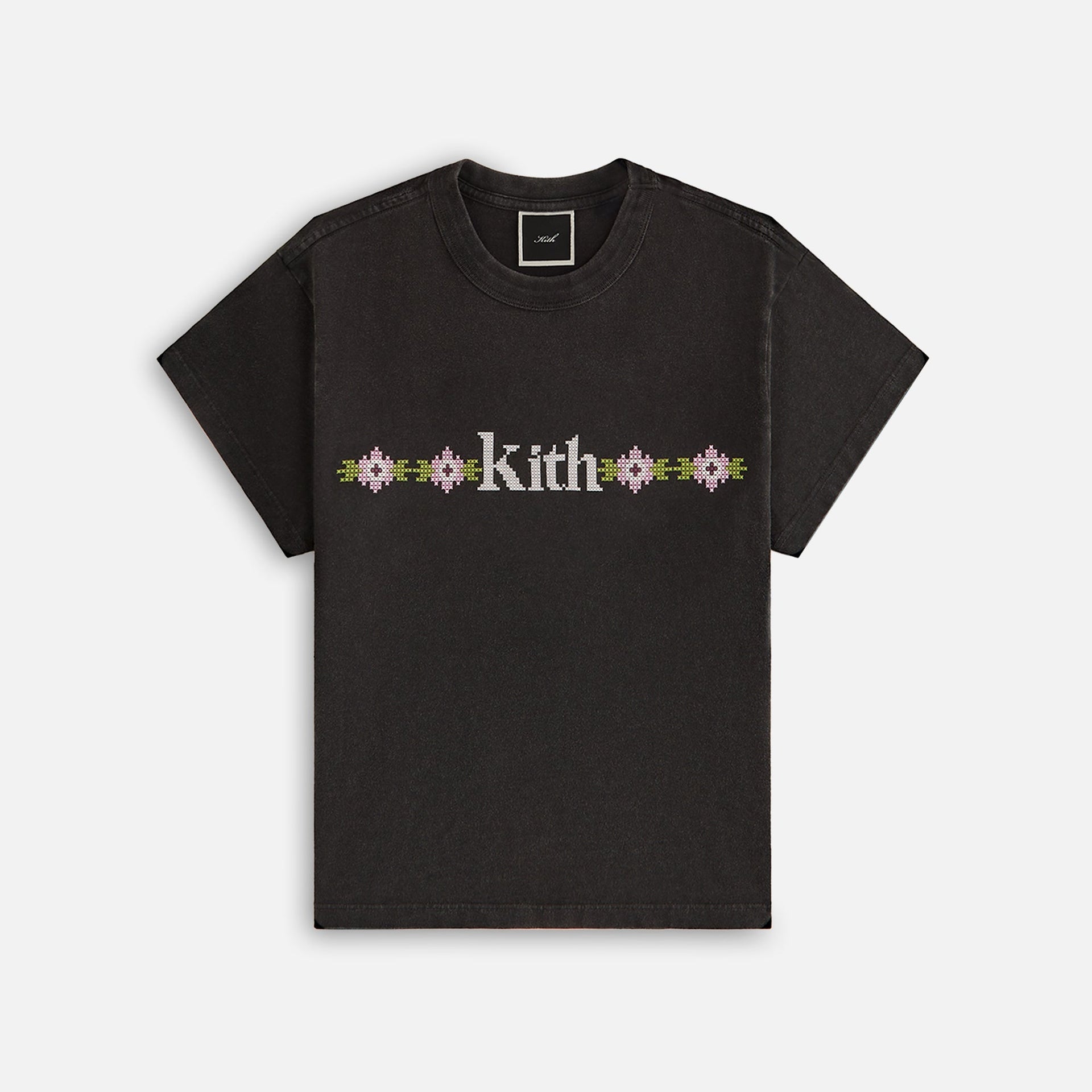 Kith Women Mulberry Needlepoint Vintage Tee - Black PH