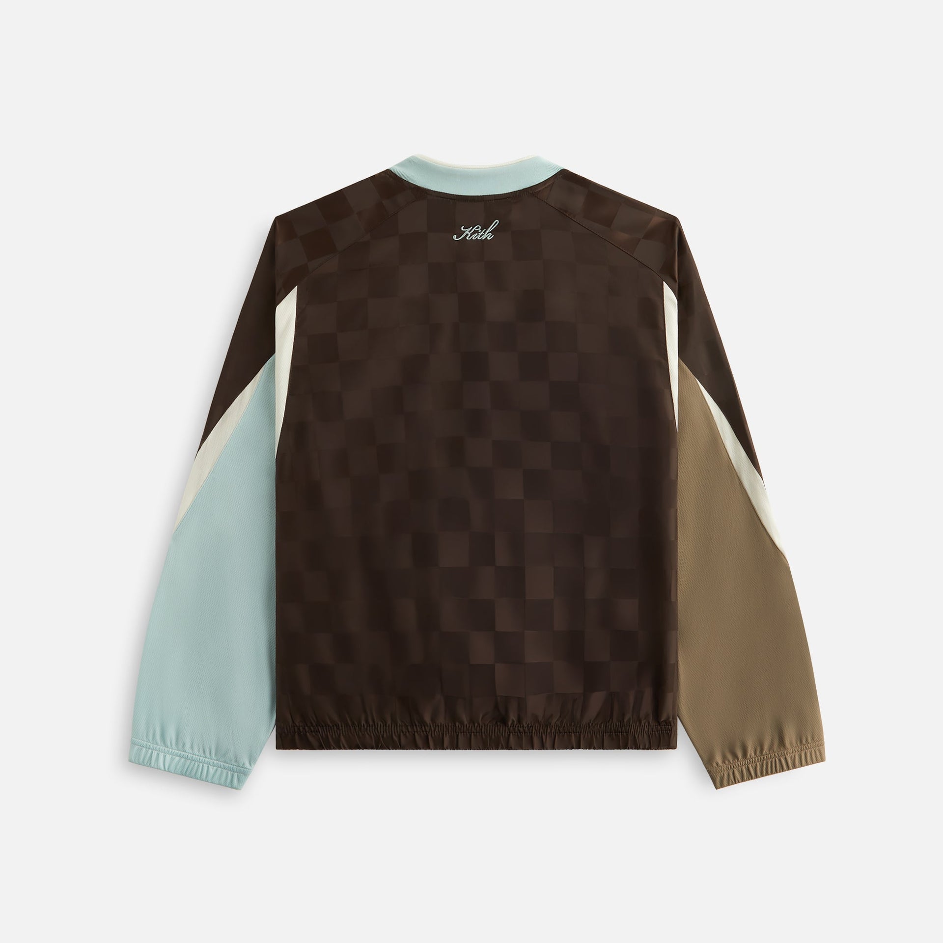 Kith Women Checkered Satin Dayton Combo Pullover - Derby