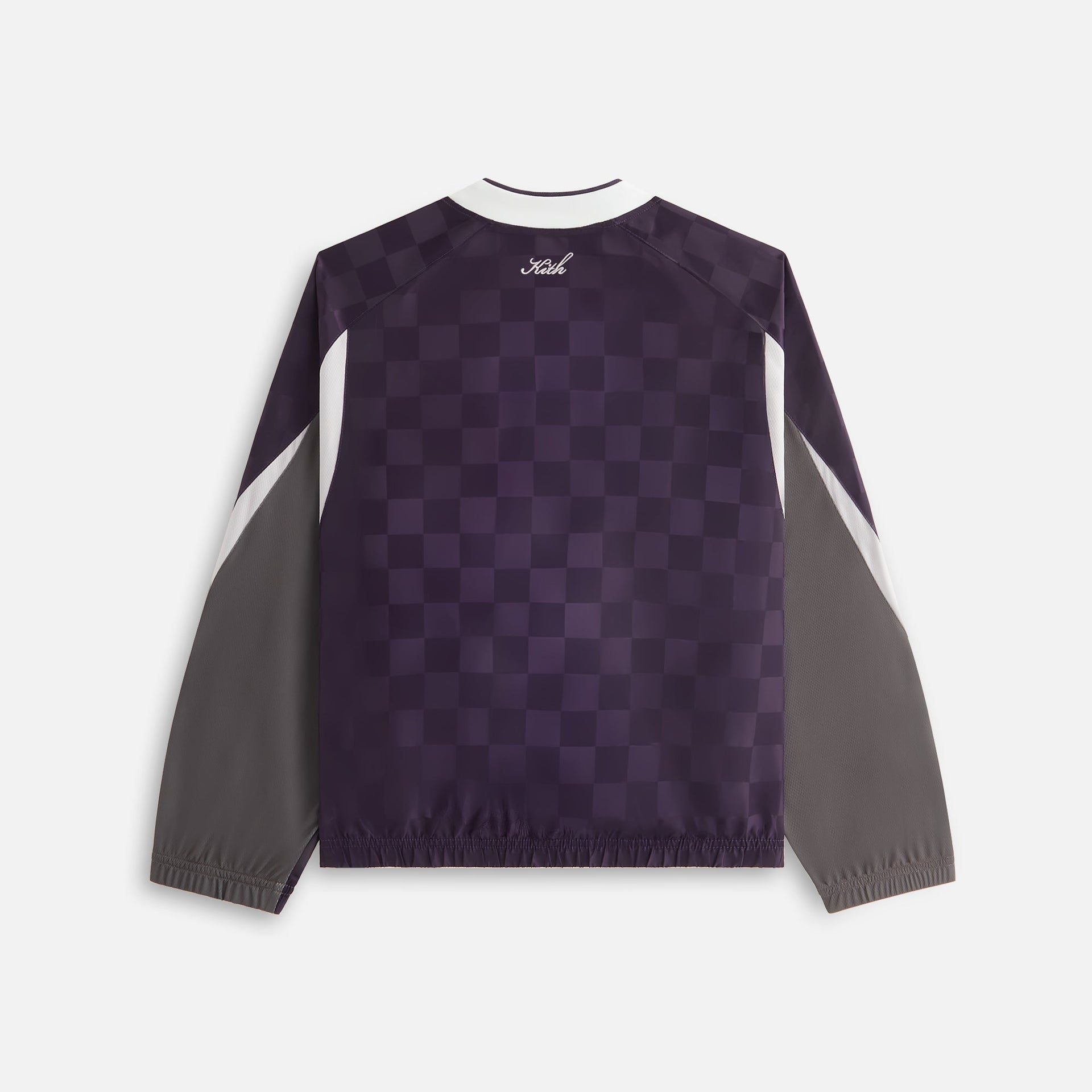 Kith Women Checkered Satin Dayton Combo Pullover - Nightshade