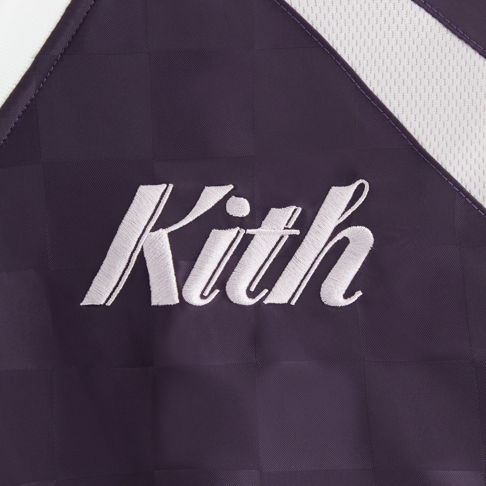 【KITH】Kith チェック柄サテン Dayton Combo プルオーバー Kith Women Checkered Satin Dayton Combo Pullover - Nightshade