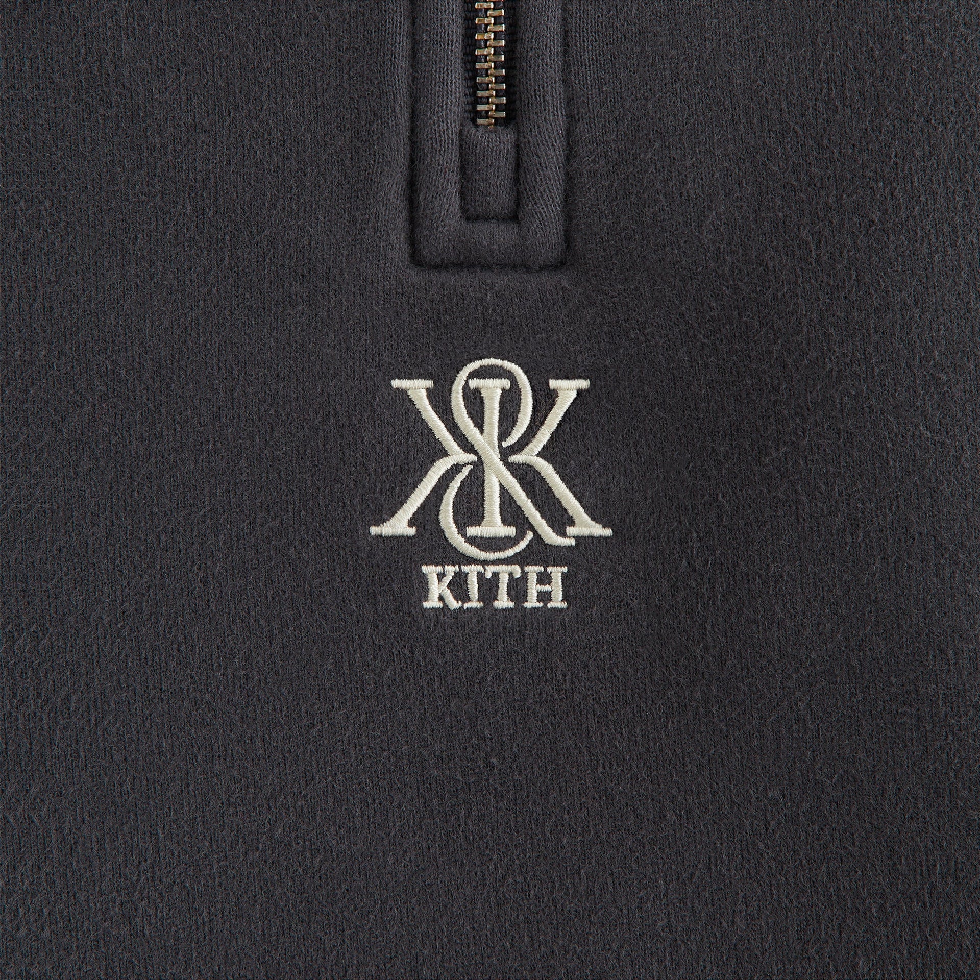 Kith Women Vesper Sueded Quarter Zip - Gotham