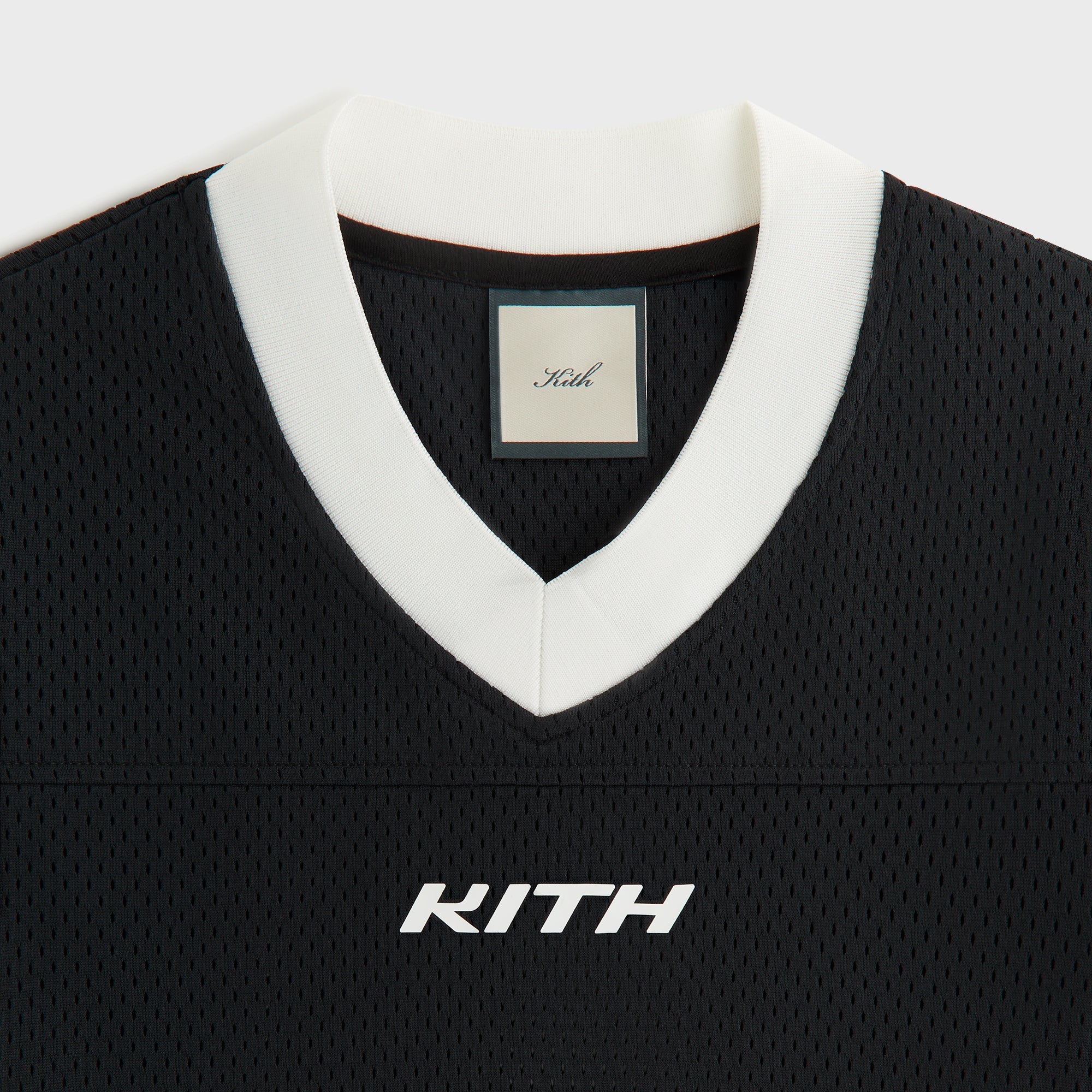 KITH VネックMesh Jersey Kith Malik Long Sleeve Mesh Jersey - Sandrift – Kith Canada