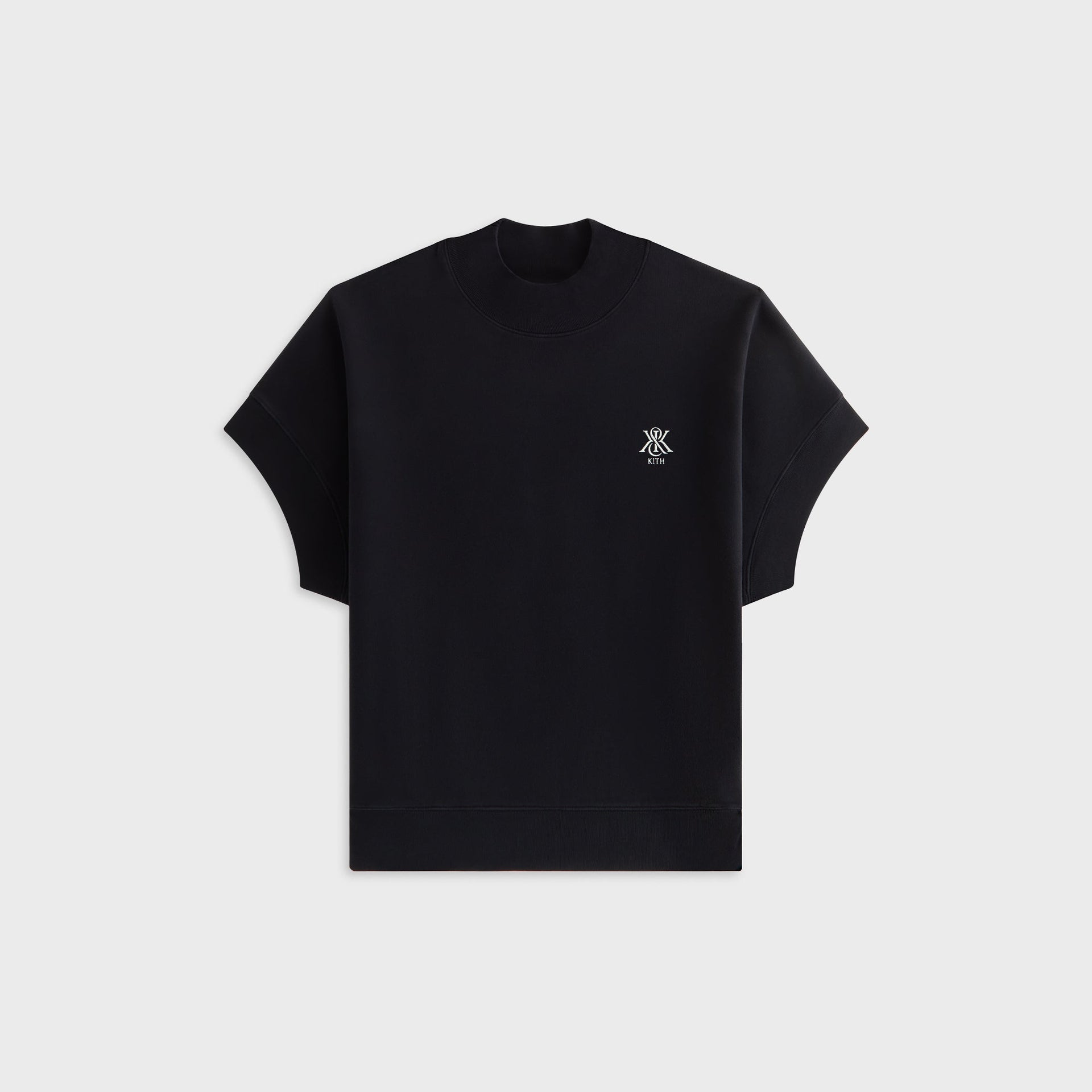 Kith Women Opal Dolman Mock Neck Short Sleeve - Black - PH