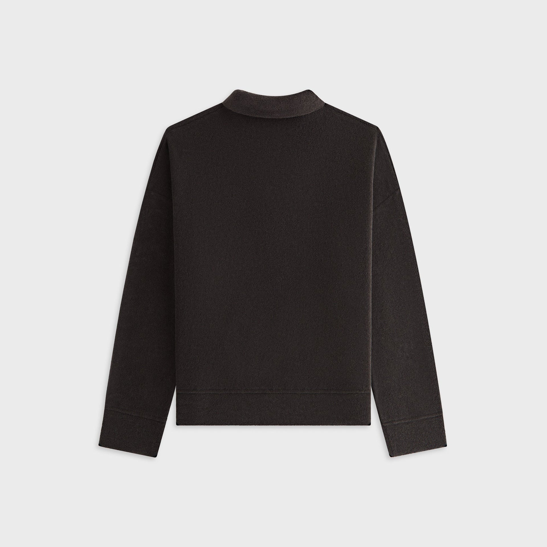 Kith Women Selma Boucle Towel Polo Long Sleeve - Kindling