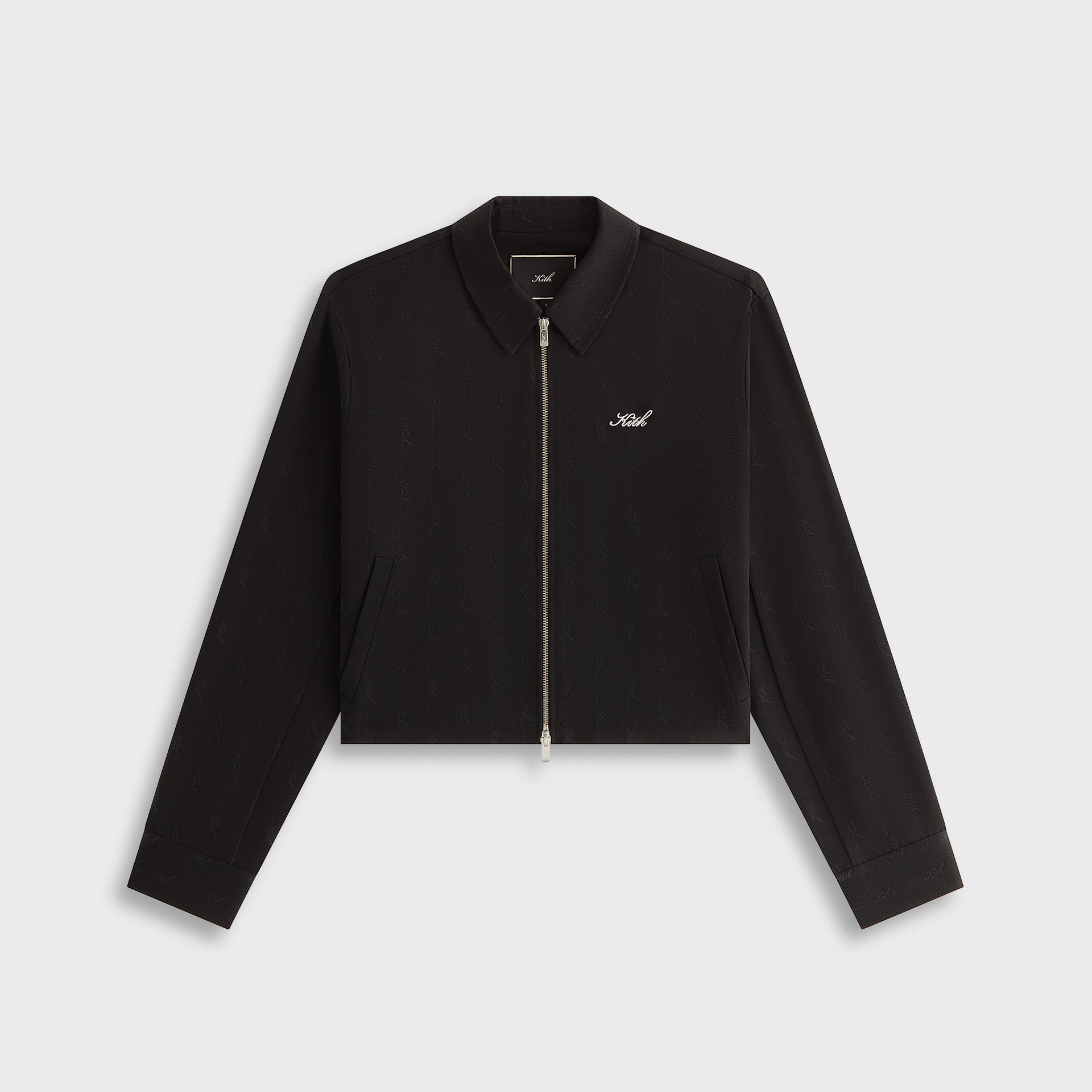 Kith Women Corwin Script Faille Jacket - Black - PH