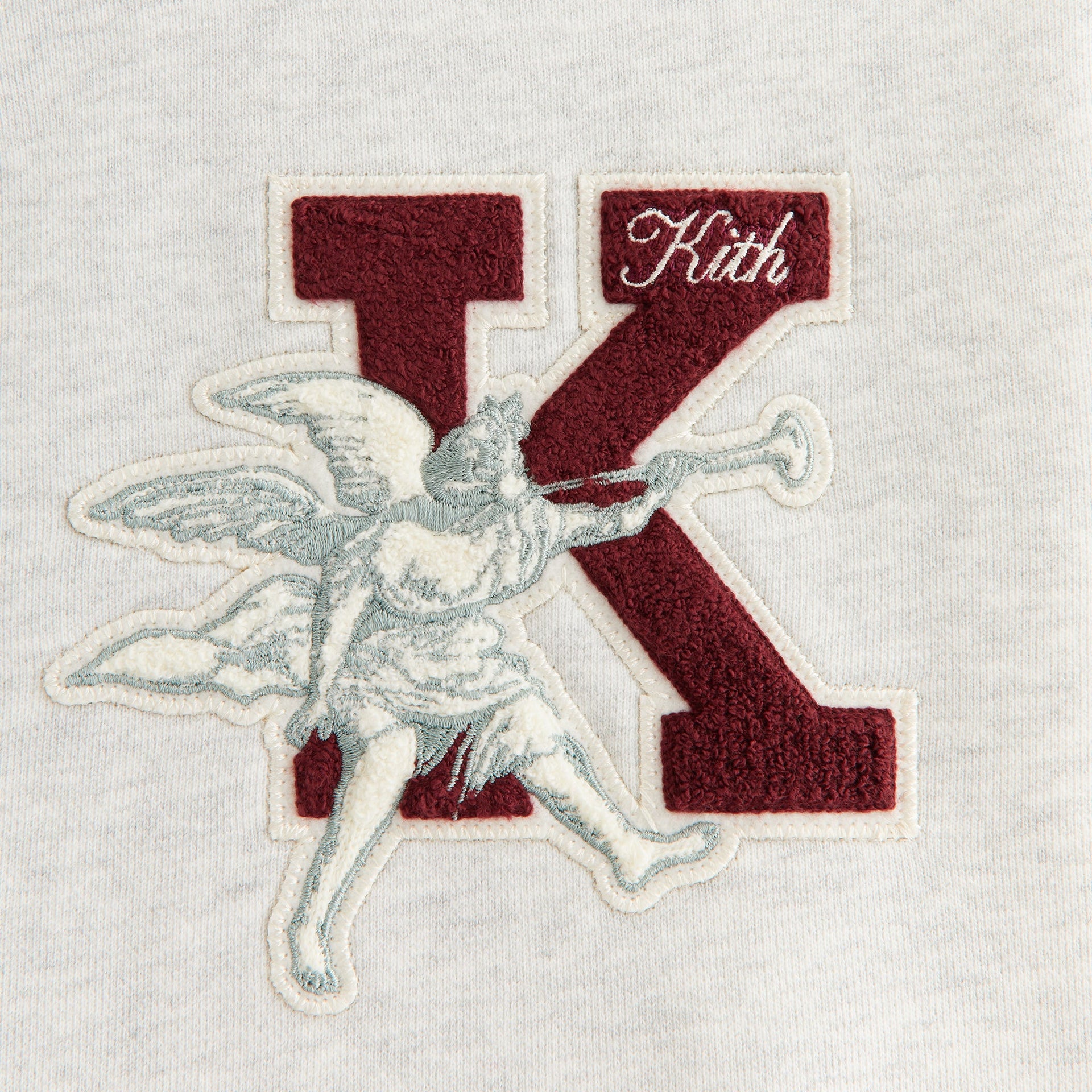 Kith Women Ashwin NY to the World Crewneck - Light Heather Grey