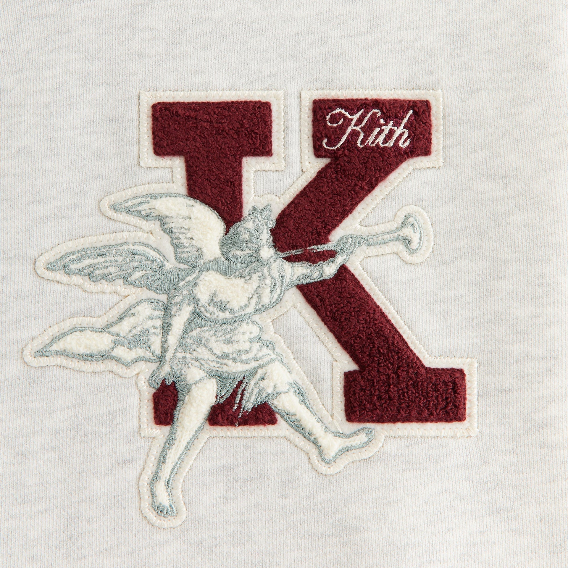 Kith Women Ashwin NY to the World Crewneck - Light Heather Grey - PH