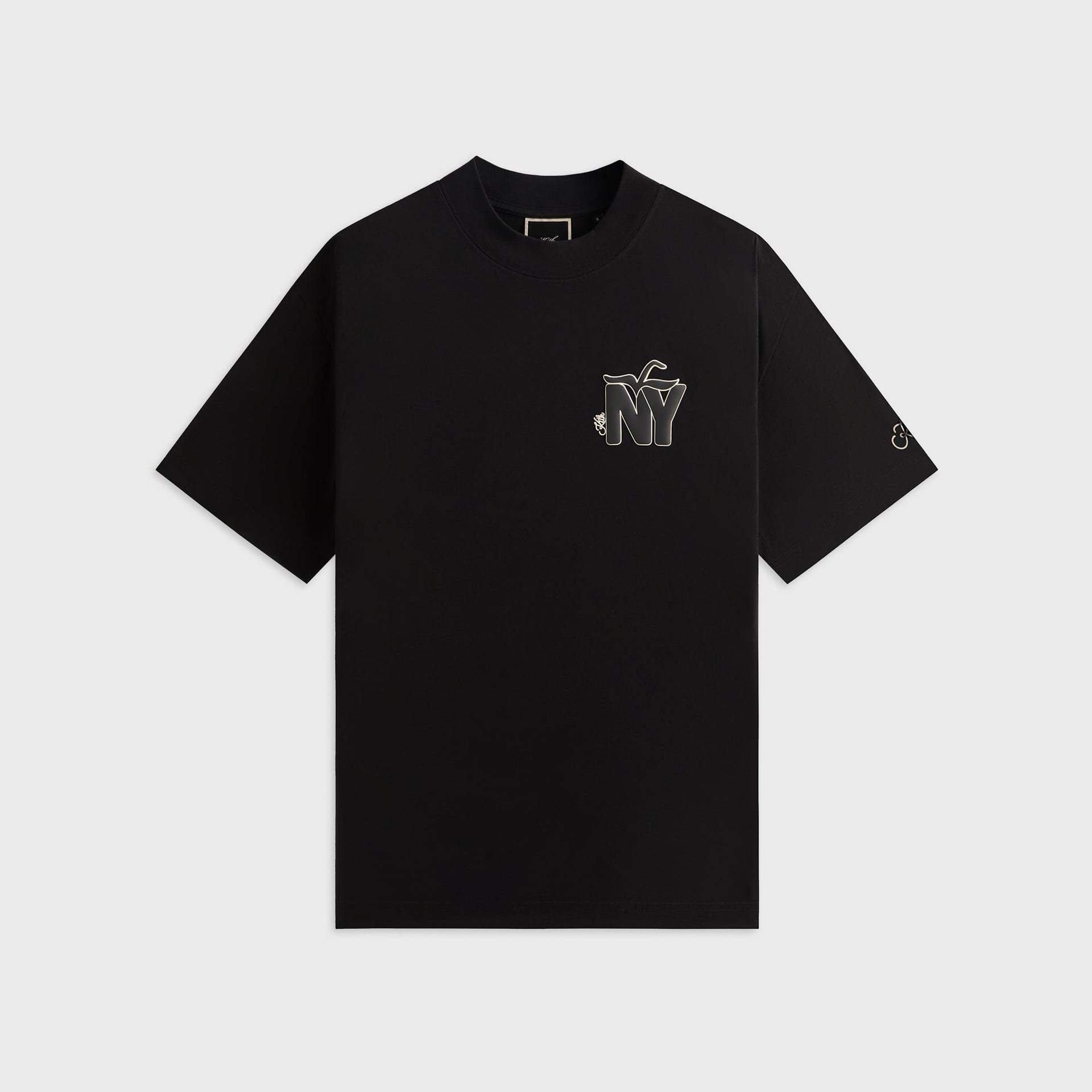 Kith Women Mockneck Vintage NY Apple Tee - Black - PH