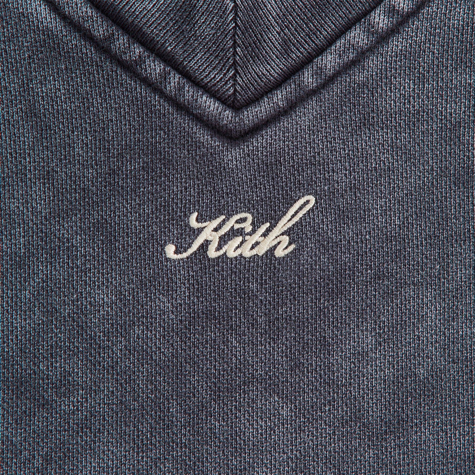 Kith Women Verity Cropped V-Neck Long Sleeve - Overcast