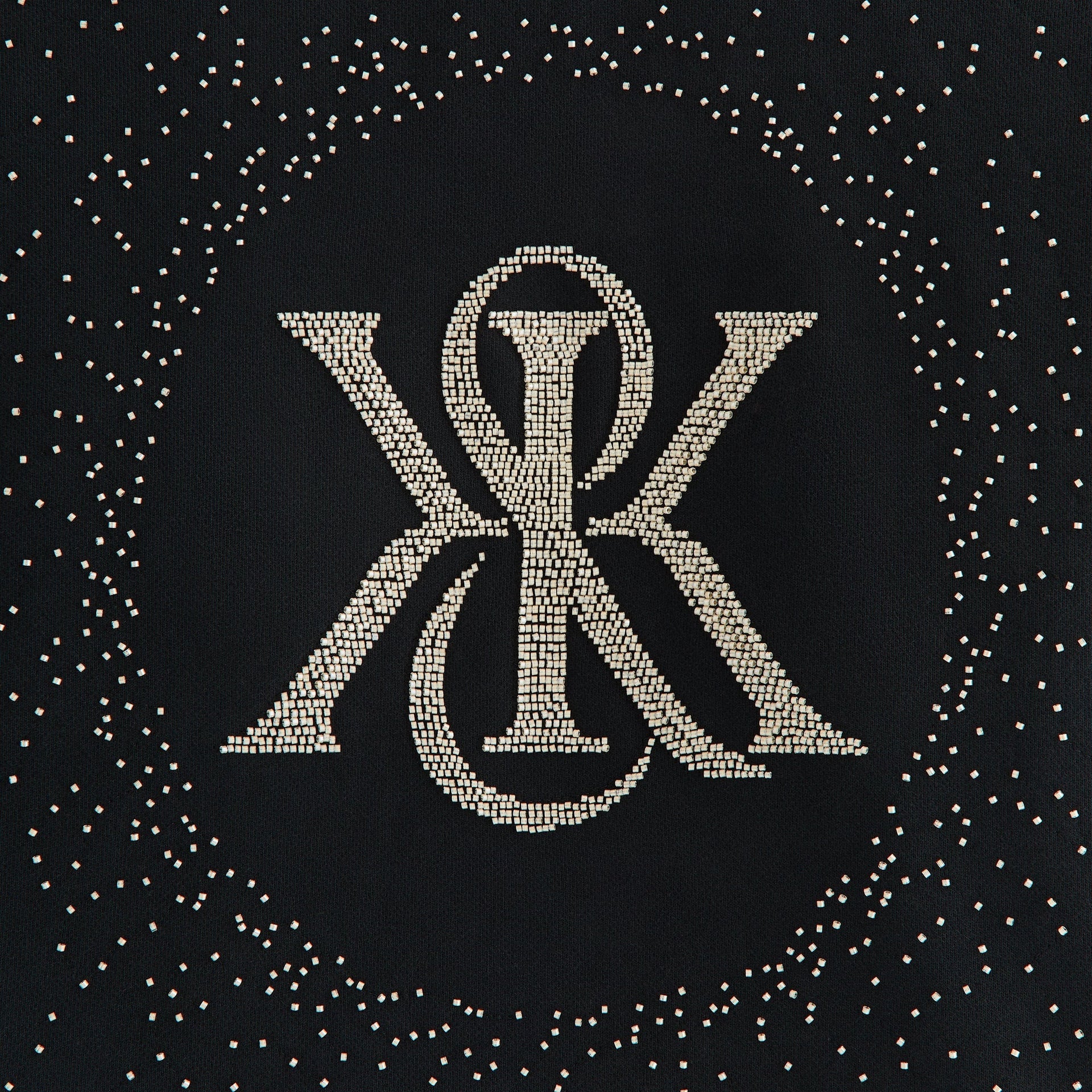 Kith Women Maverick Beaded Crest Hoodie - Black - PH