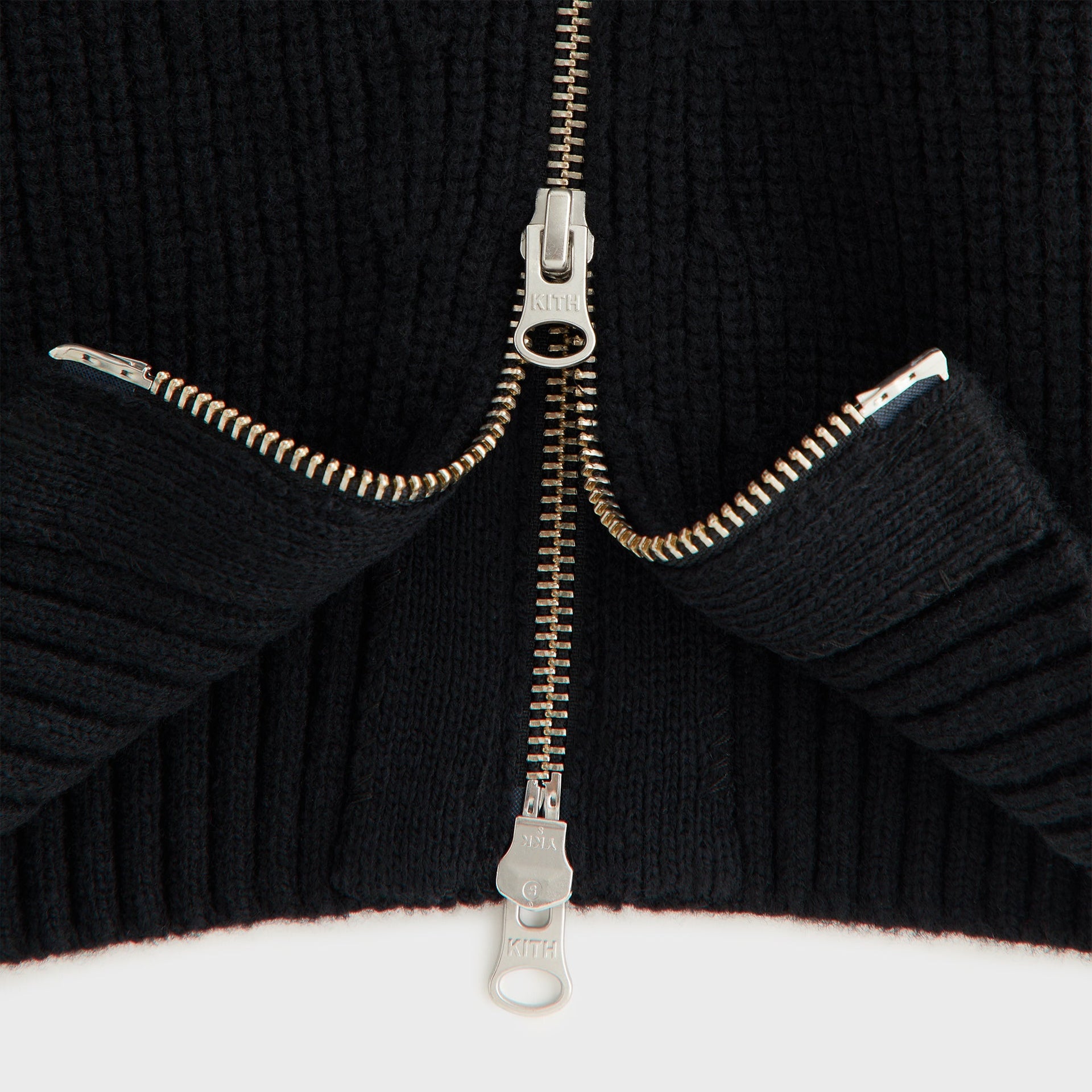 Kith Women Juni Zipper Sweater Hoodie - Black