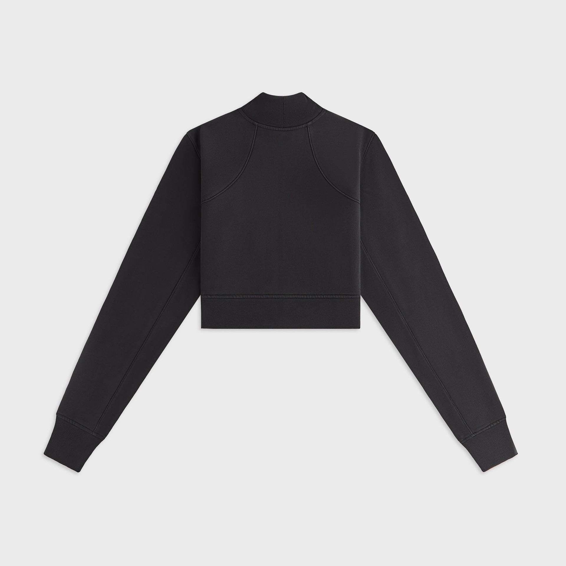 Kith Women Davin Cropped Fleece Track Zip - Black - PH