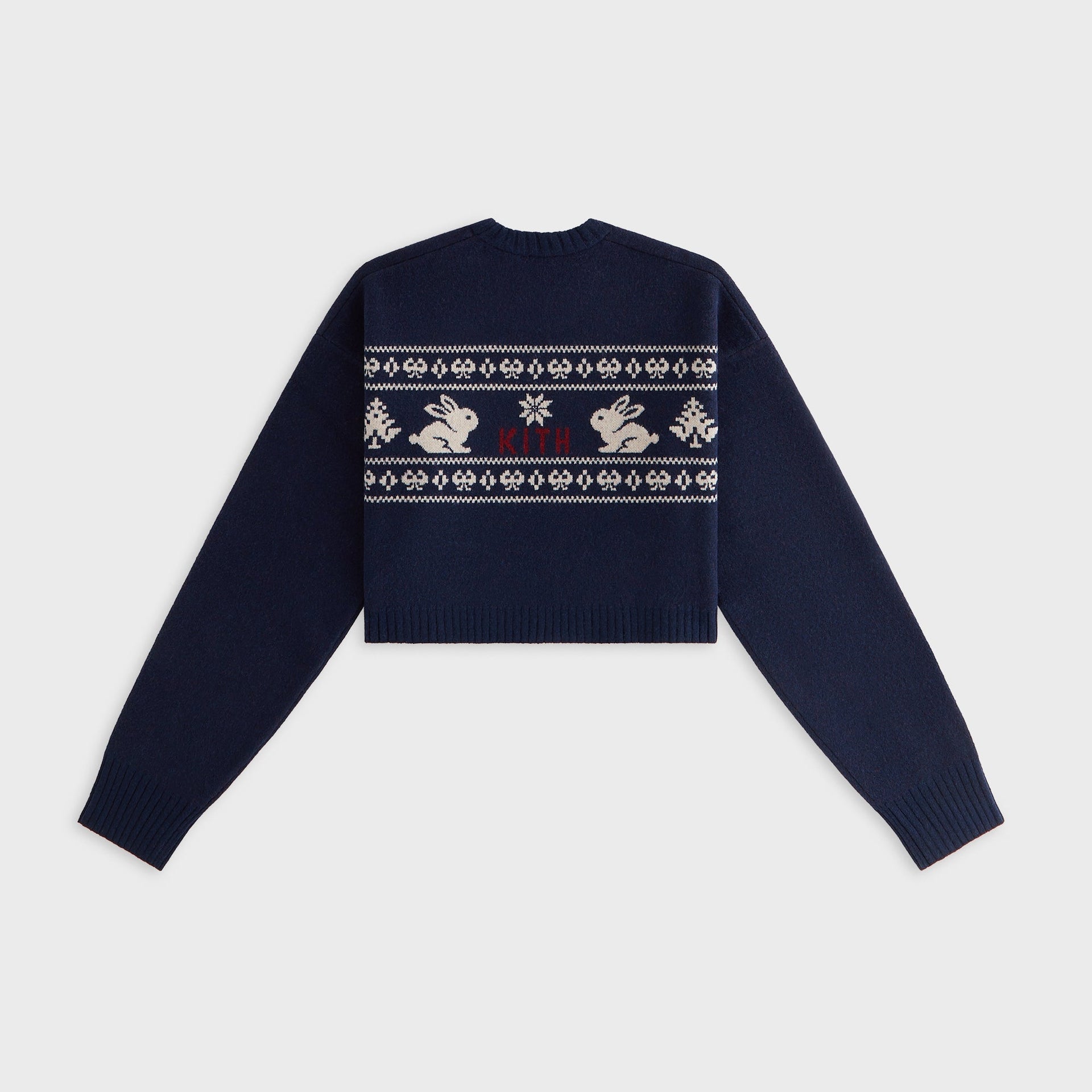 Kithmas Women Freja Cropped Bunny Sweater - Ink - PH