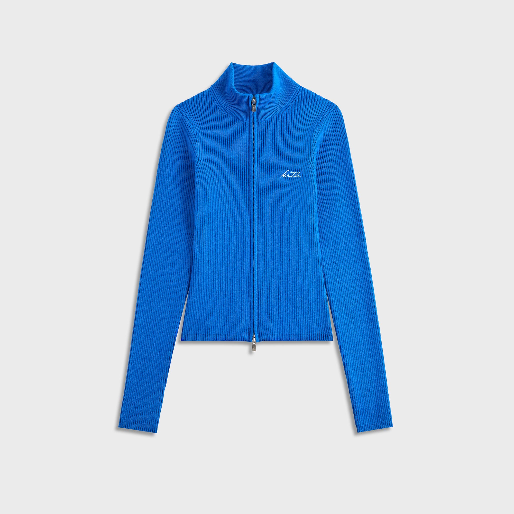 Kith Women Ina Sweater Track Zip - Lake – Kith Canada