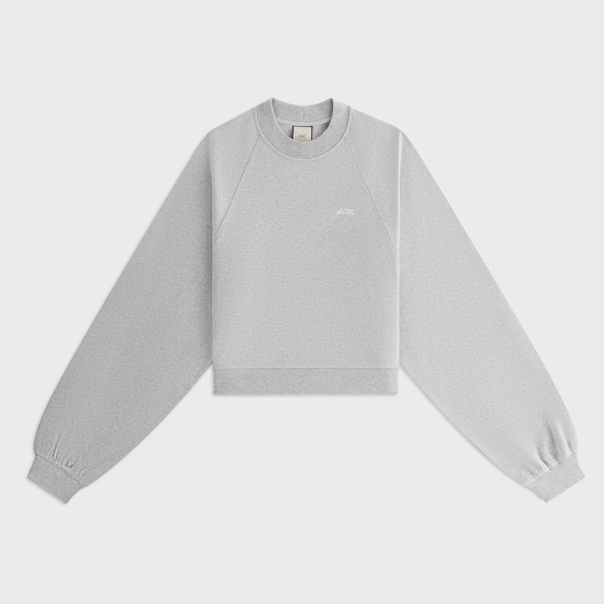 Kith Women Isley Mockneck Crewneck - Cool Heather Grey