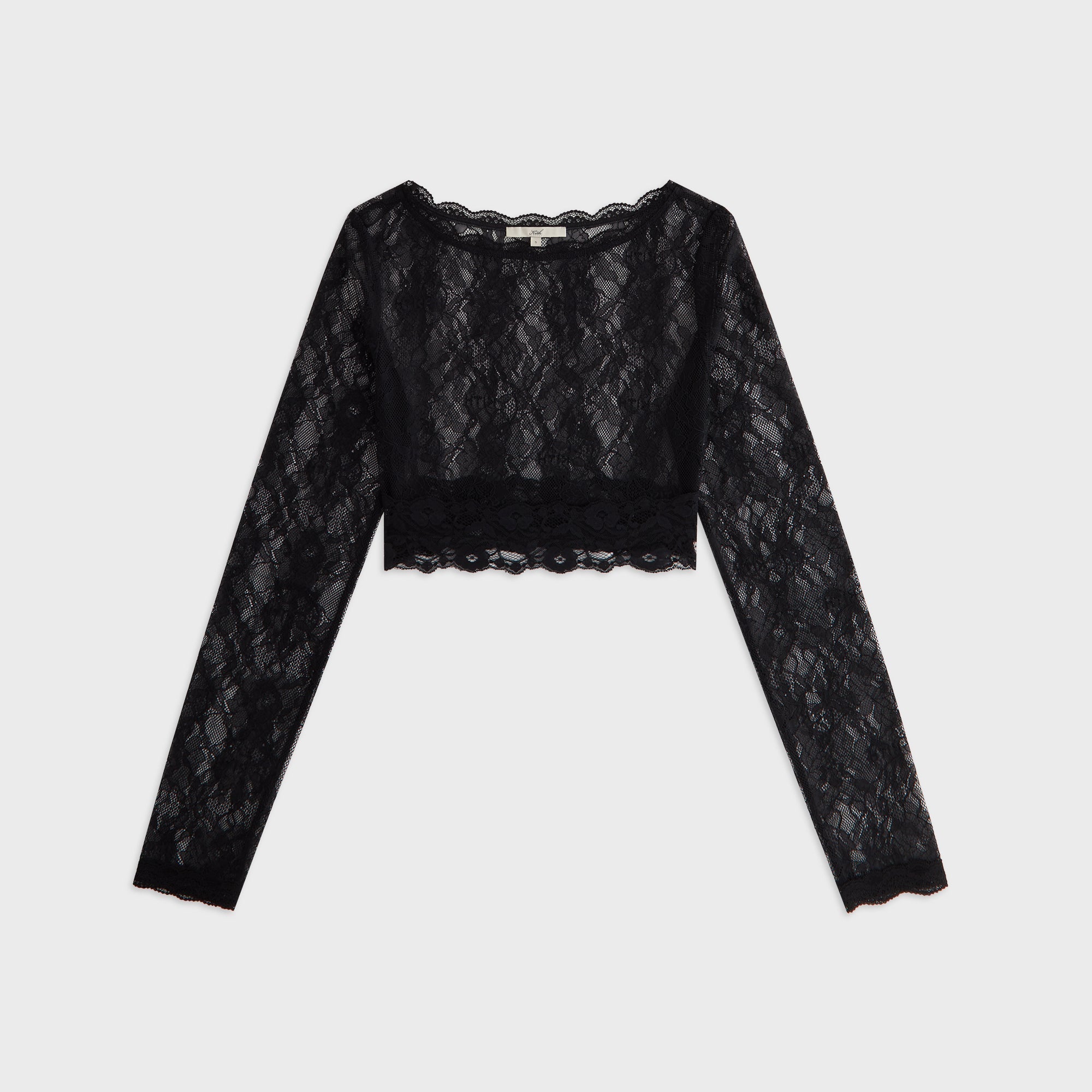 Lisa for Kith Women Piera Lace Long Sleeve Top - Black – Kith Canada