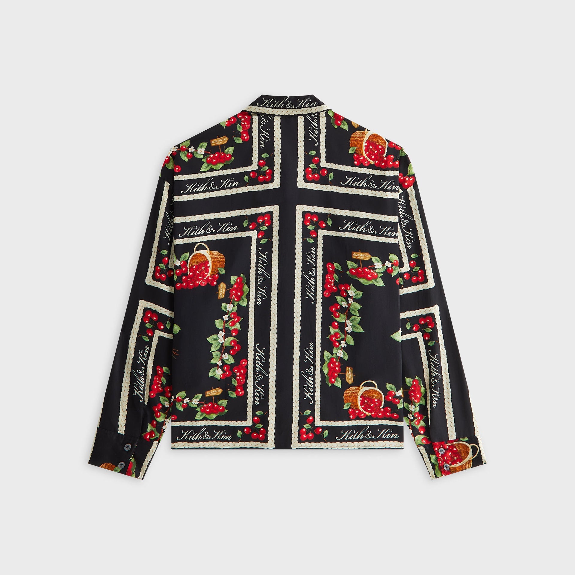 Kith Women Siena Cherry Button Up Shirt - Black