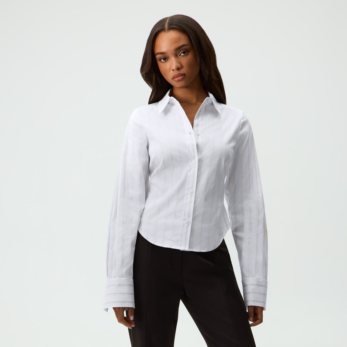 Kith Women Seiko Striped Shirt - White - PH